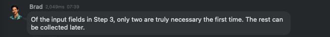 Brad's response